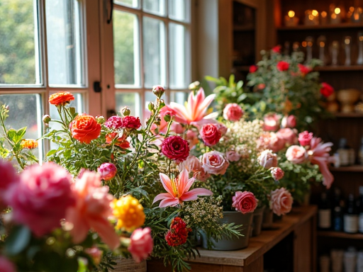 Fresh floral arrangement